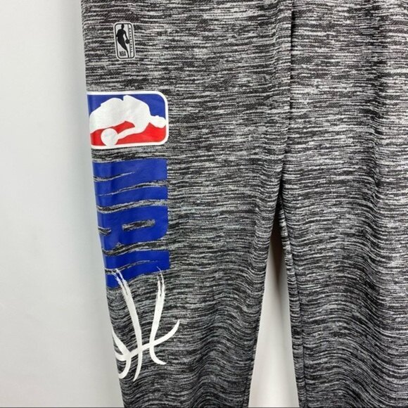NBA Sweatpants Jogger Adult Medium Gray Comfort Fit Pockets Casual - Picture 3 of 10